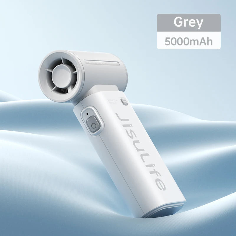 Mini Ventilateur Turbo Portable JISULIFE - Vent Puissant & 22h d'Autonomie
