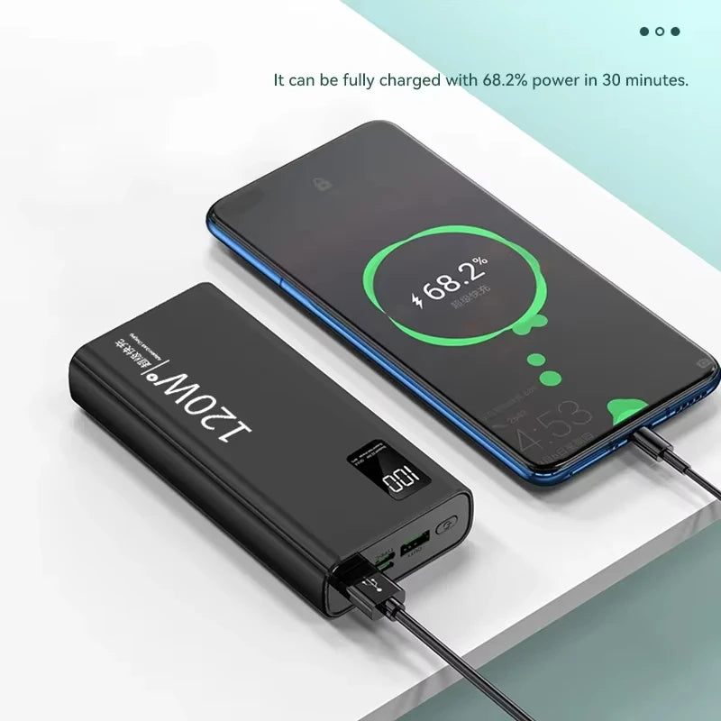 Batterie Externe Ultra-Rapide 120W PD - Haute Capacité