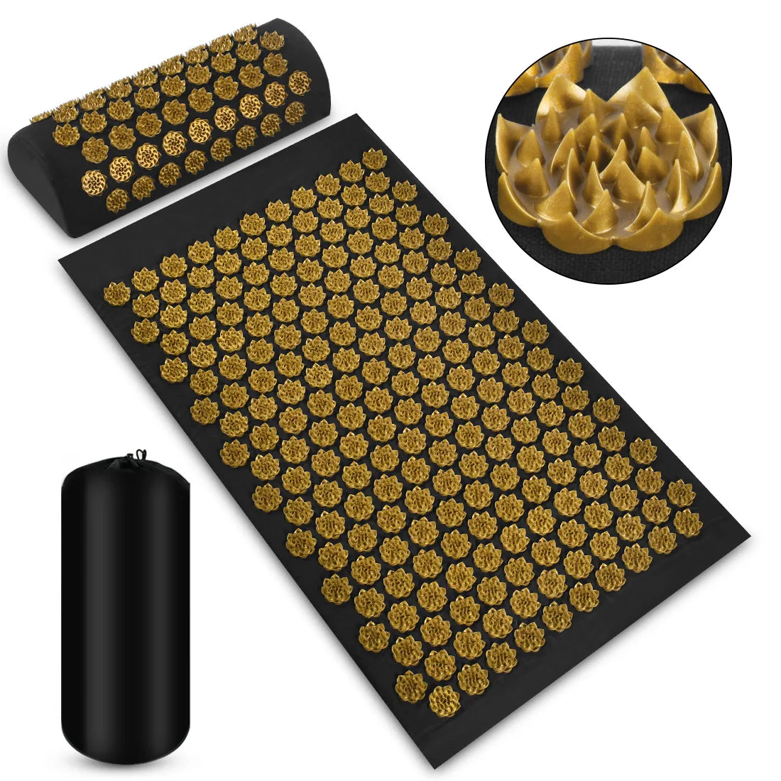 Tapis d'Acupression et Coussin - Relaxation Profonde & Soulagement Musculaire