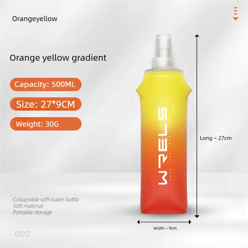 Gourde Souple Pliable pour le Sport - Ultra Légère, Étanche, Sans BPA et PVC