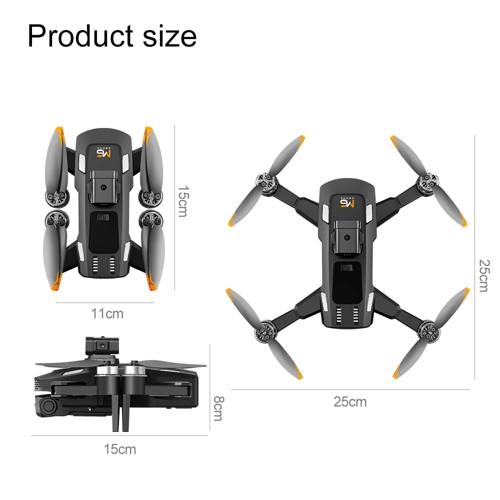 Drone M6 Intelligent : Caméra 4K ou 8K au Choix, Écran Intégré & Anti-Collision
