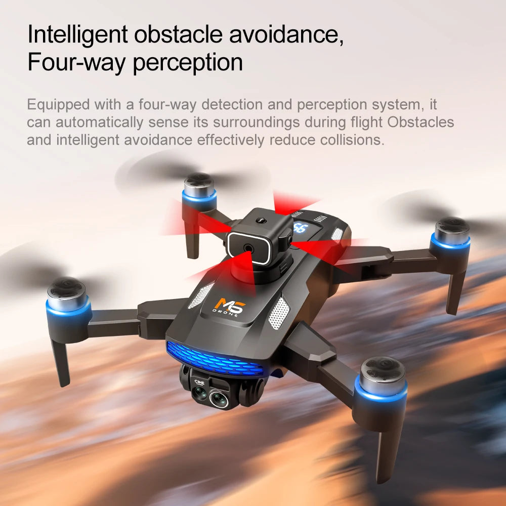 Drone M6 Intelligent : Caméra 4K ou 8K au Choix, Écran Intégré & Anti-Collision