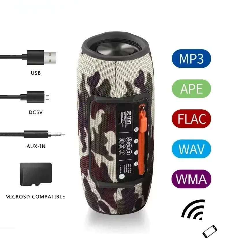 Enceinte Bluetooth Portable Puissante 40W - Étanche IPX5, Stéréo 360° & TWS