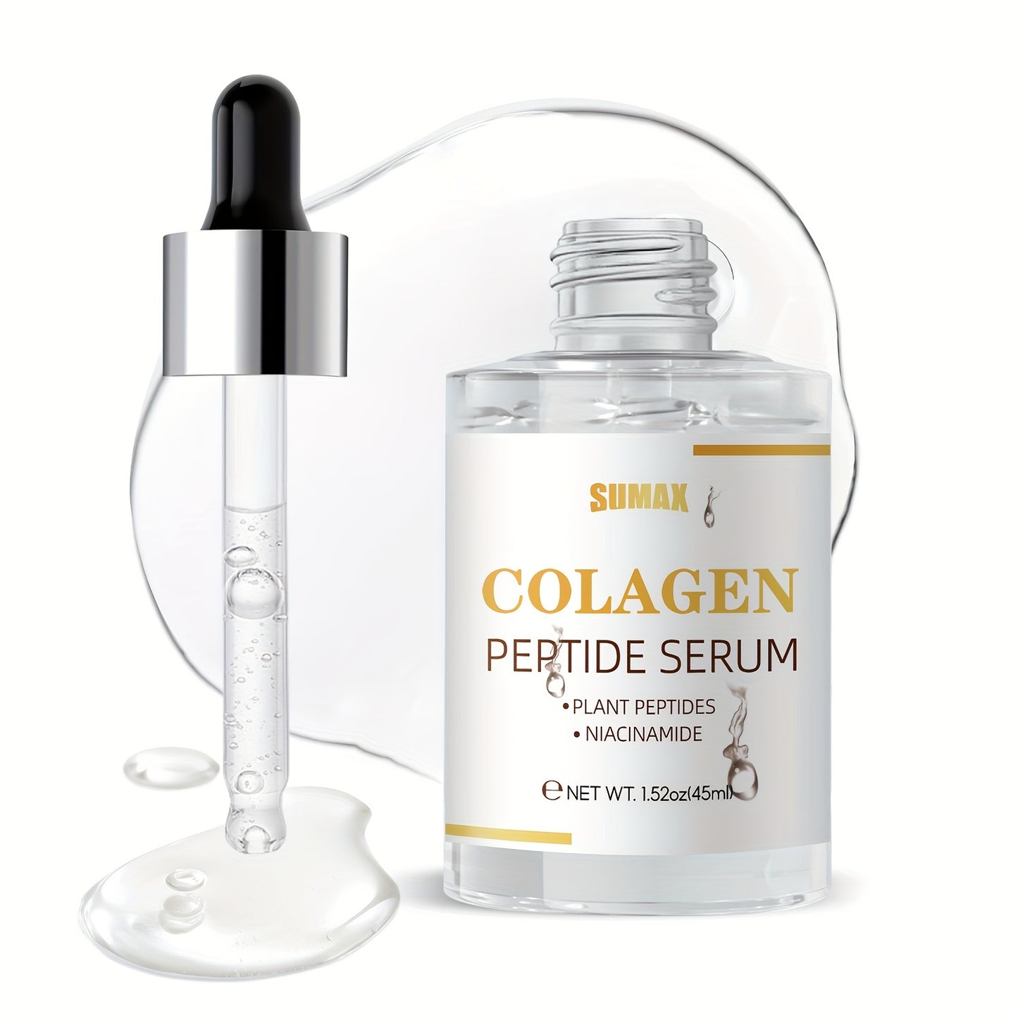 Sérum Raffermissant aux Peptides Végétaux & Niacinamide - Hydratation Intense (45ml)