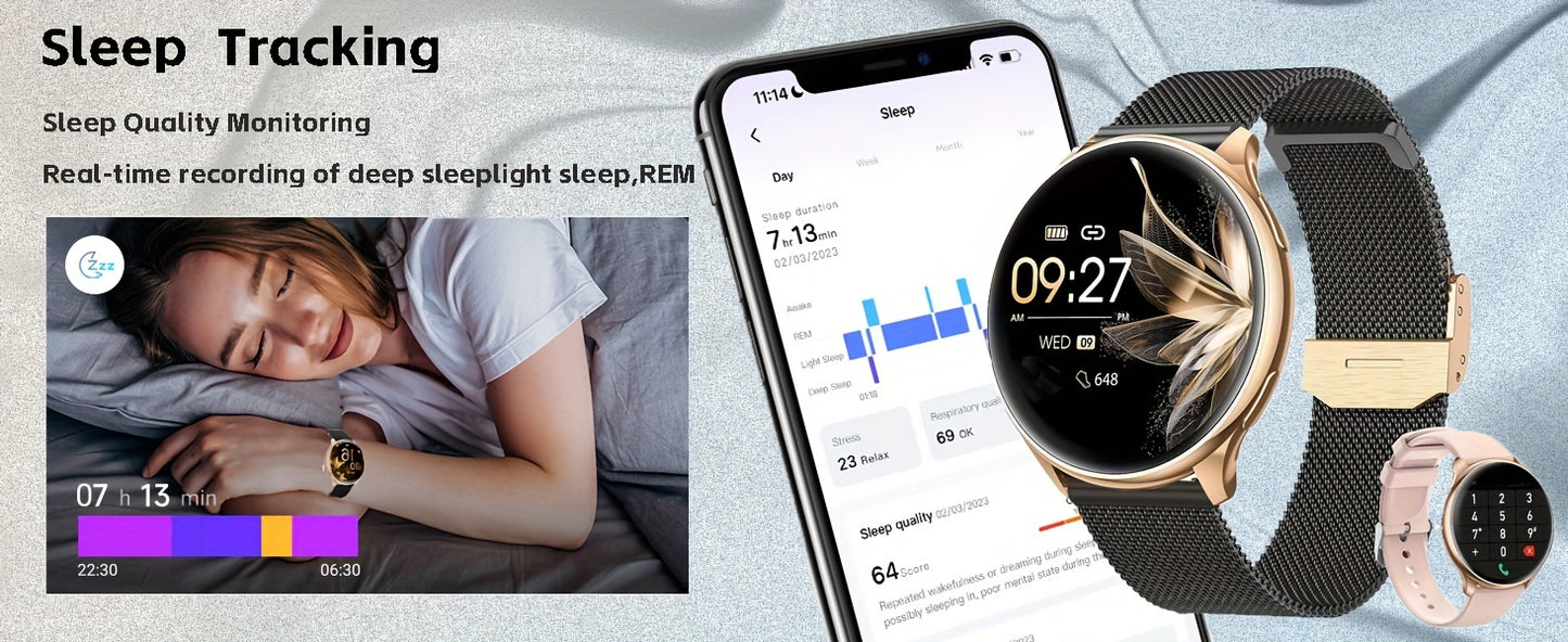Montre Connectée - Écran AMOLED & Appels Bluetooth