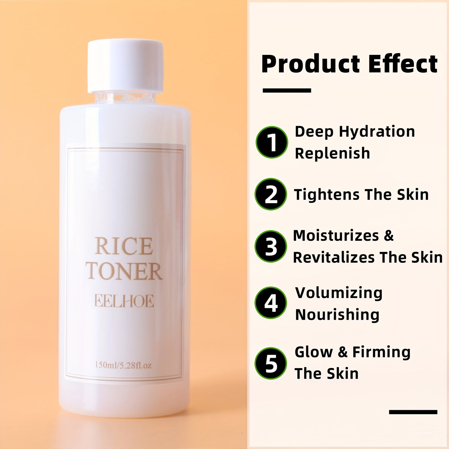 Lotion Tonique Hydratante Éclat & Fermeté – Riz & Niacinamide (150ml)