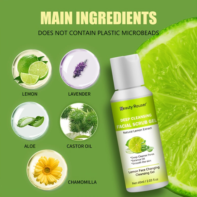Gel Nettoyant Exfoliant Profondeur au Citron