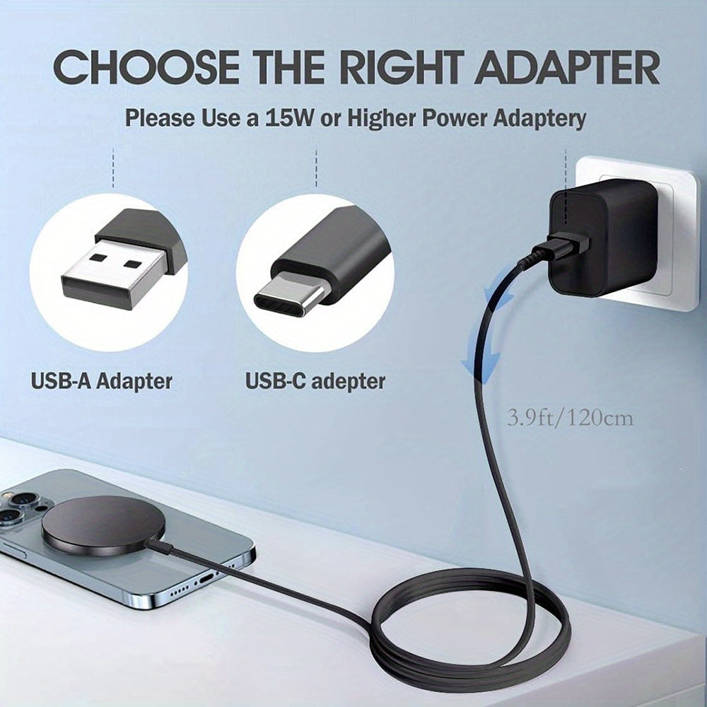 Chargeur Magnétique Sans Fil 15W pour iPhone - Rapide et Intelligent