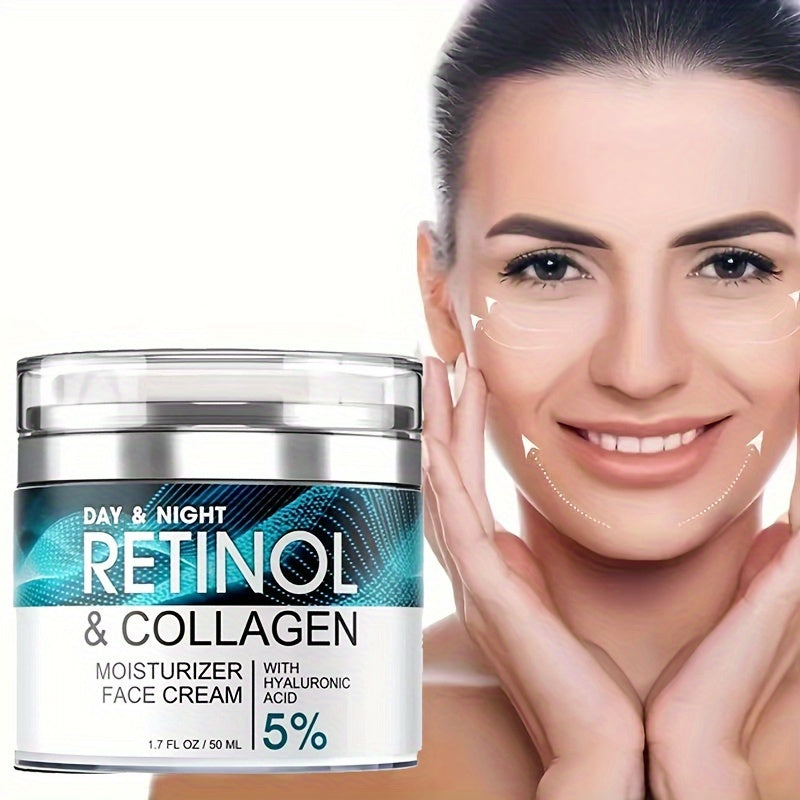 Crème Hydratante Intense Multi-Actifs – Rétinol & Acide Hyaluronique (50ml)