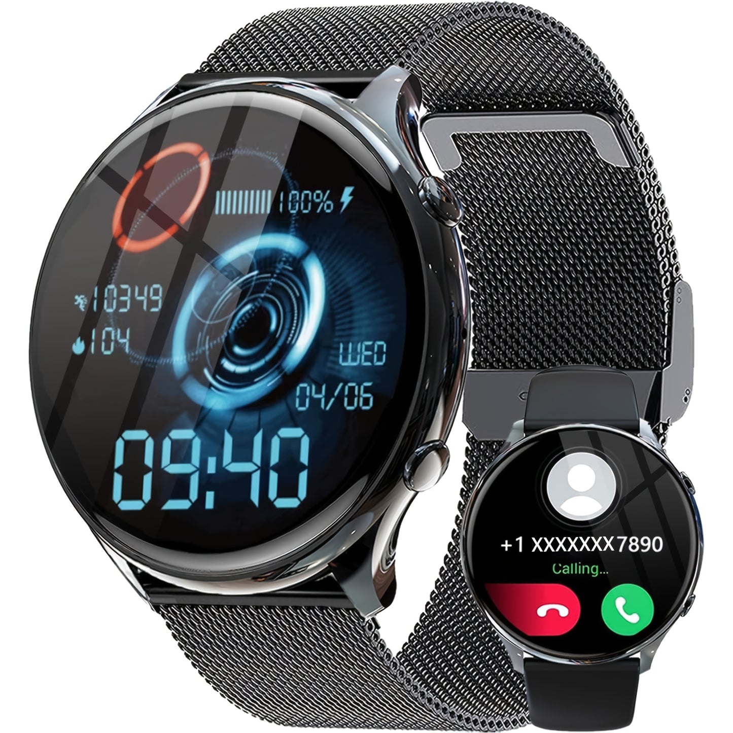 Montre Connectée - Écran AMOLED & Appels Bluetooth