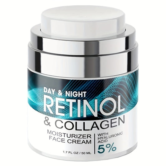 Crème Hydratante Intense Multi-Actifs – Rétinol & Acide Hyaluronique (50ml)