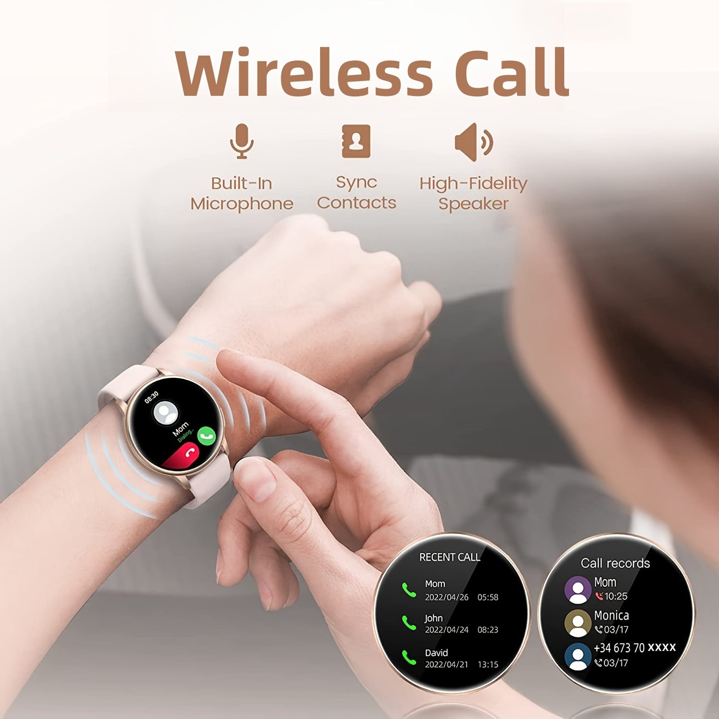 Montre Connectée - Écran AMOLED & Appels Bluetooth