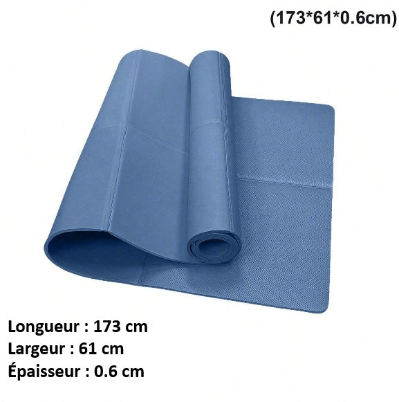 Tapis de fitness antidérapant – Léger, confortable et facile à transporter en EVA (Ethylène Vinyle Acétate)