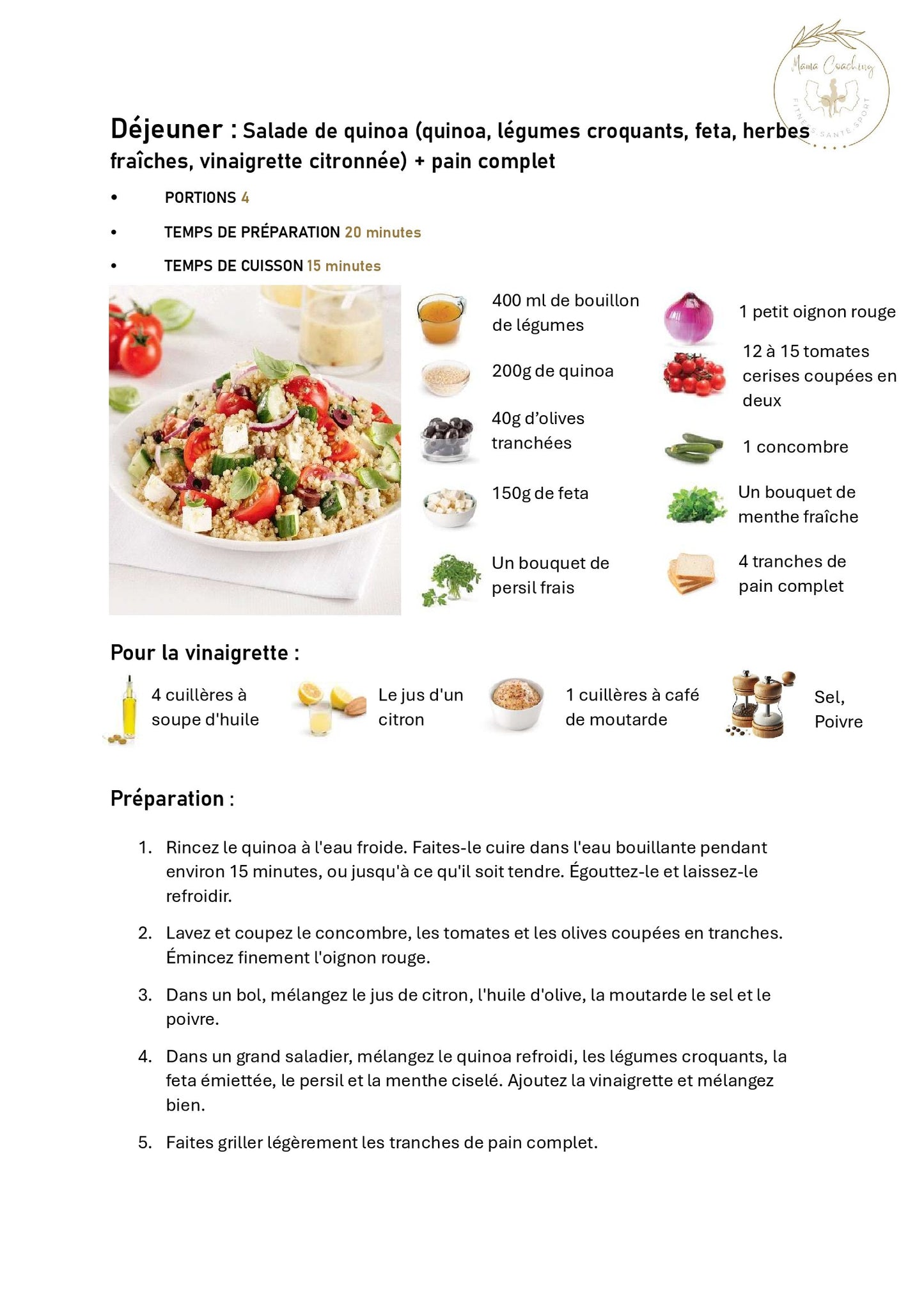 Programme Nutrition KIFFTI by Mama Coaching – Rééquilibrage alimentaire 15 jours