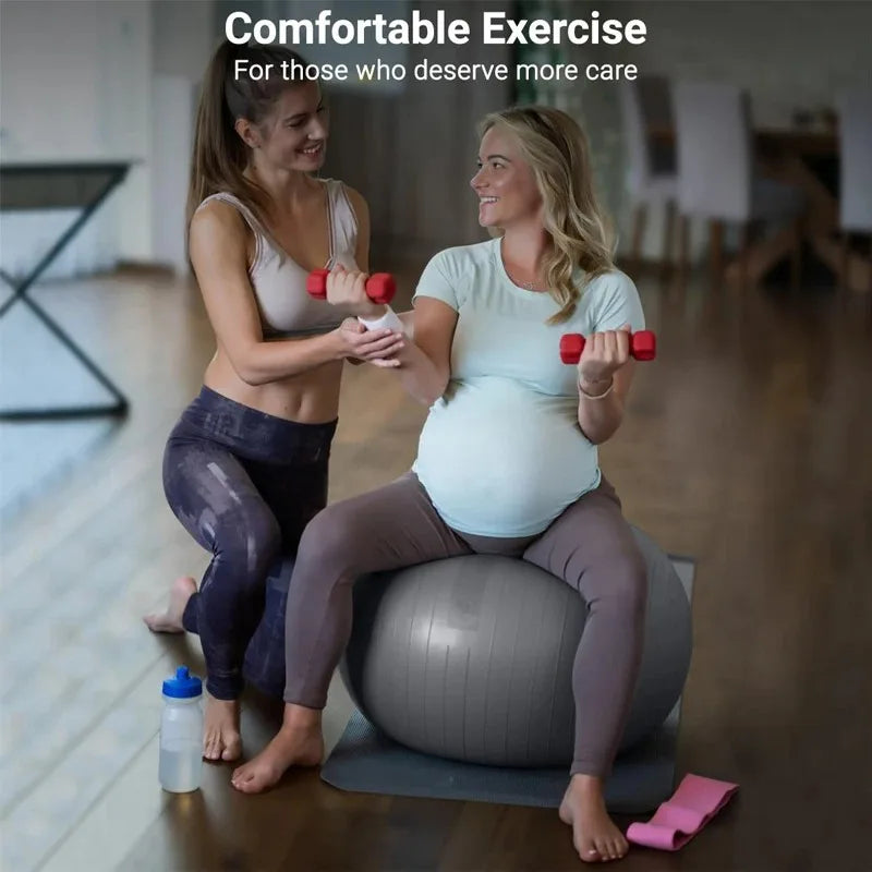 Ballon de yoga 65 cm – Swiss Ball de stabilité et renforcement jusqu’à 90 kg