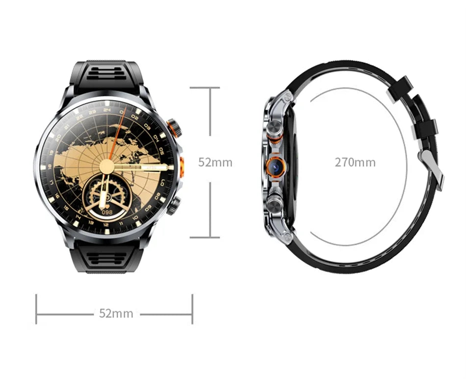 Montre Connectée Autonome 5G/4G - Grand Écran HD, GPS & Google Play