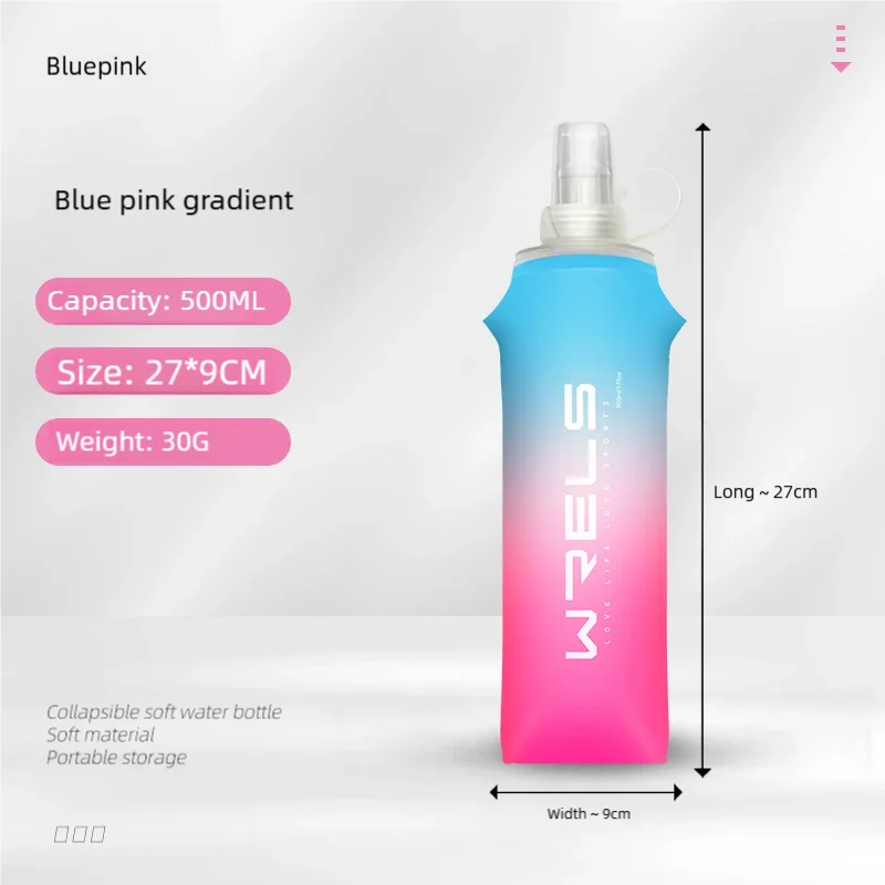 Gourde Souple Pliable pour le Sport - Ultra Légère, Étanche, Sans BPA et PVC