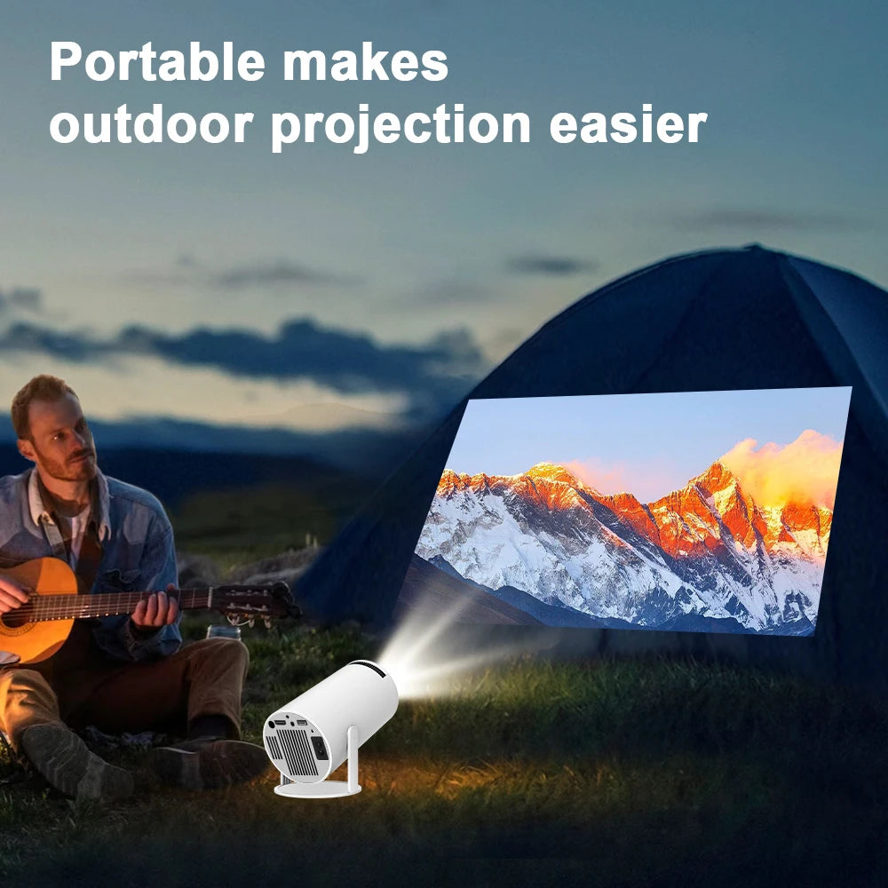 Projecteur Intelligent HD Portable - Android 11, Wifi 6 & Projection Flexible