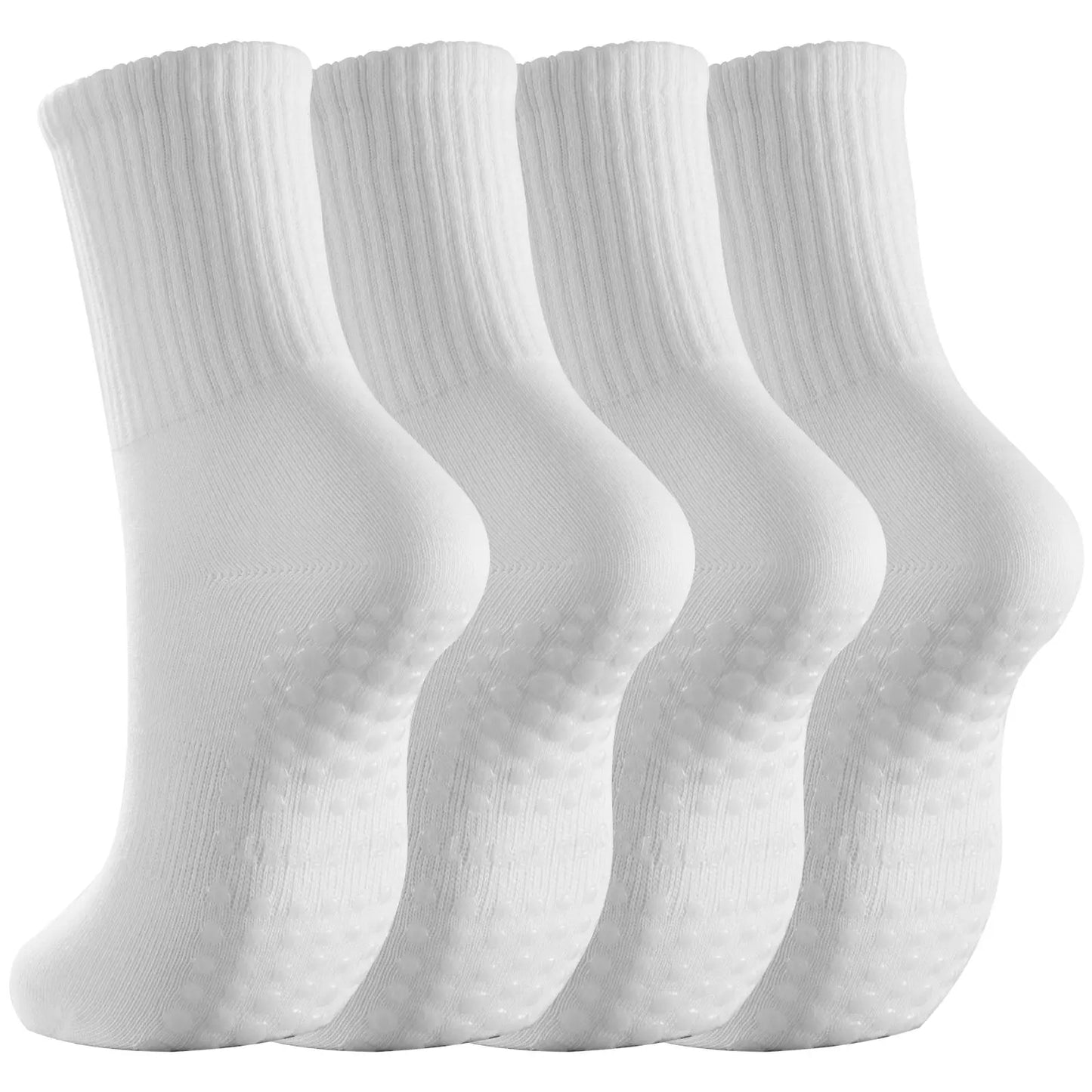 Lot de 2 paires chaussettes fitness antidérapantes femme