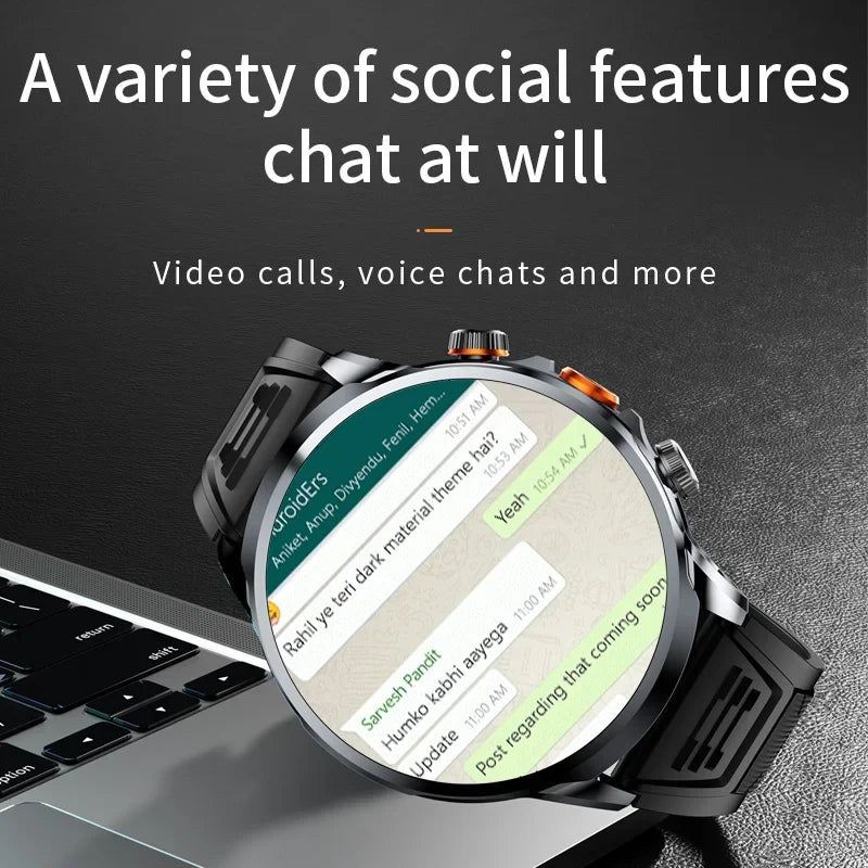 Montre Connectée Autonome 5G/4G - Grand Écran HD, GPS & Google Play
