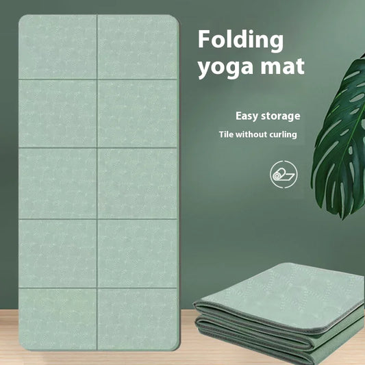 Tapis de Fitness et Yoga Pliable - Antidérapant, Écologique & Idéal Voyage