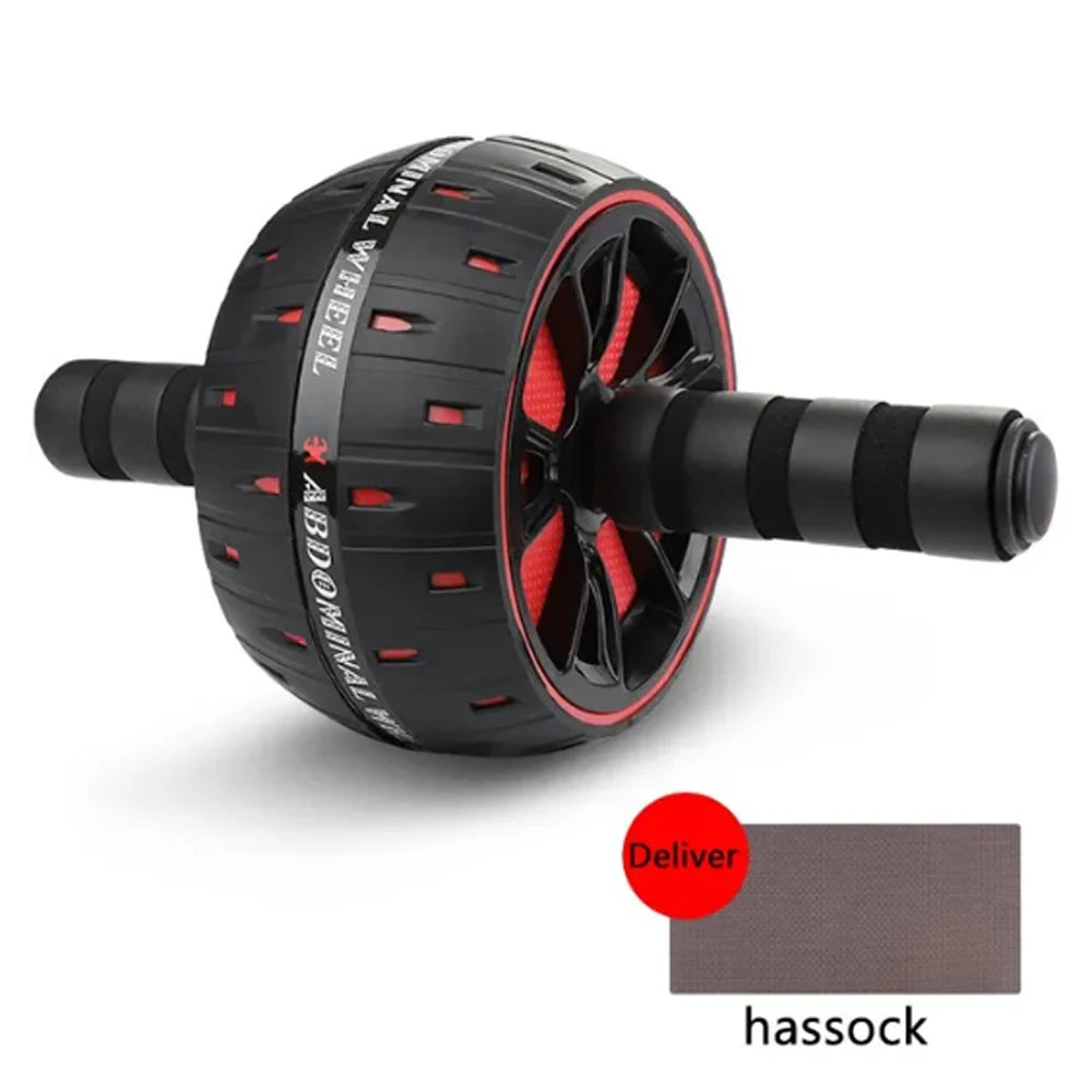 Roue abdominale large 9 cm avec tapis – Abdos Roller renforcé pour gainage