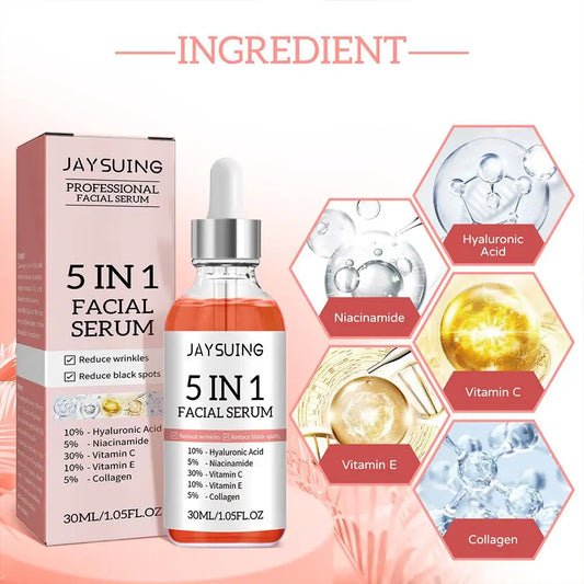 Booster d'Éclat : Sérum Visage Anti-Âge à la Vitamine C 5 en 1