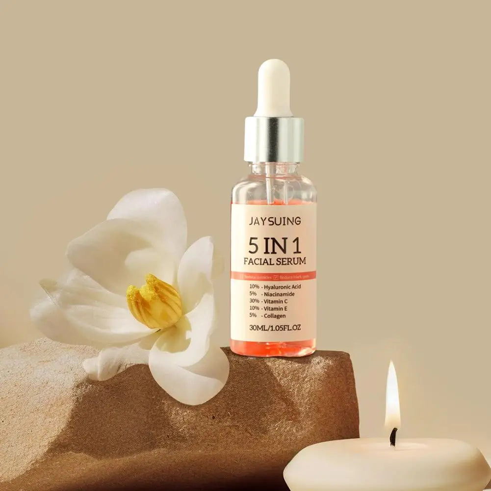 Booster d'Éclat : Sérum Visage Anti-Âge à la Vitamine C 5 en 1