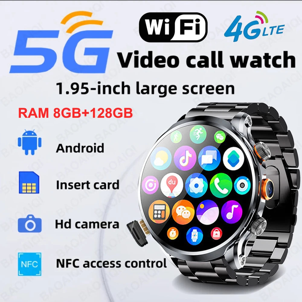 Montre Connectée Autonome 5G/4G - Grand Écran HD, GPS & Google Play