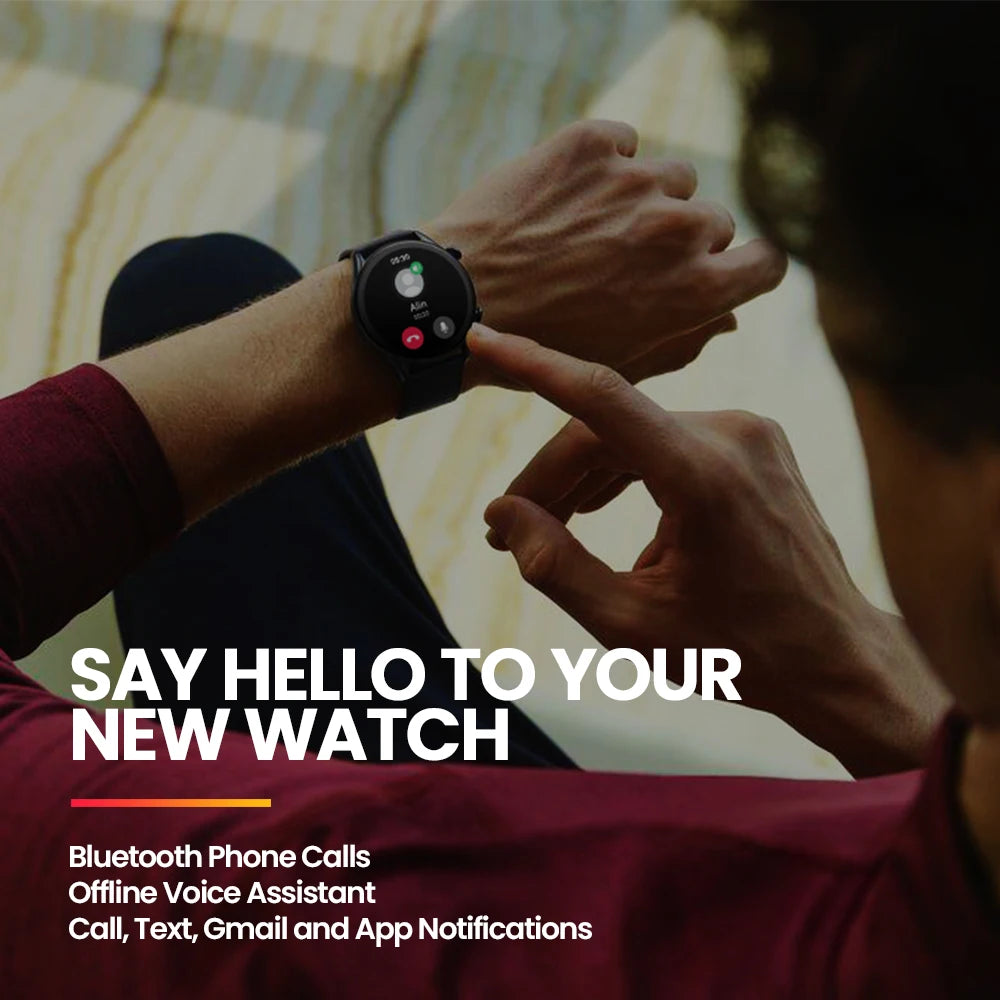 Montre connectée HD avec appels Bluetooth et suivi santé