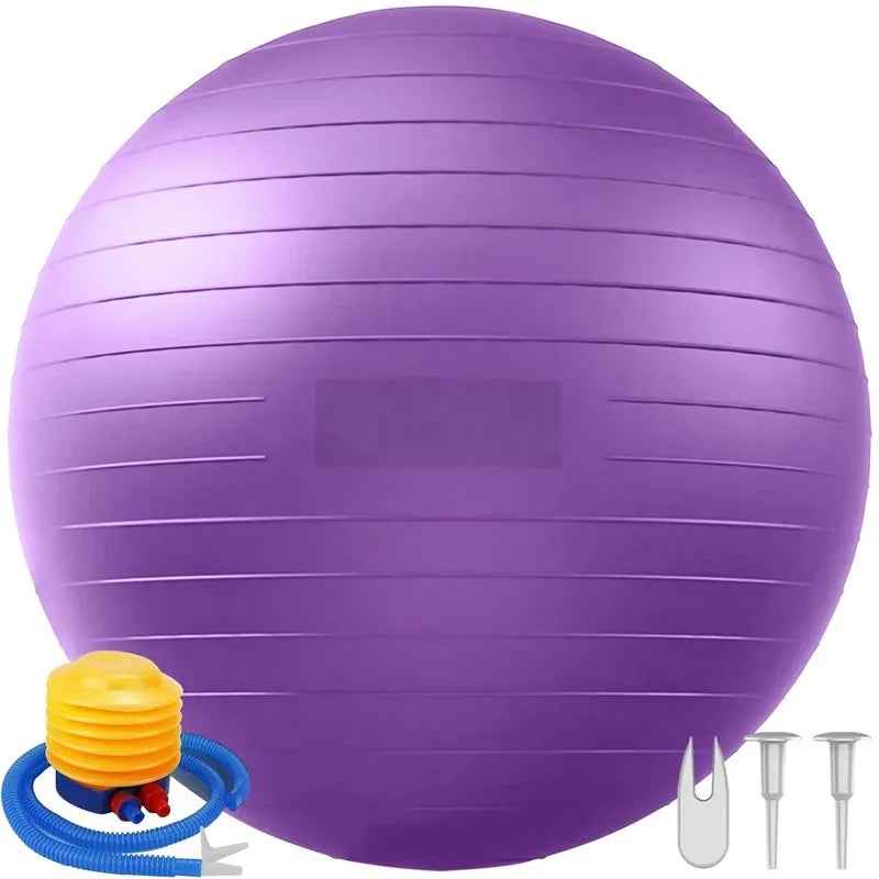 Ballon de yoga 65 cm – Swiss Ball de stabilité et renforcement jusqu’à 90 kg