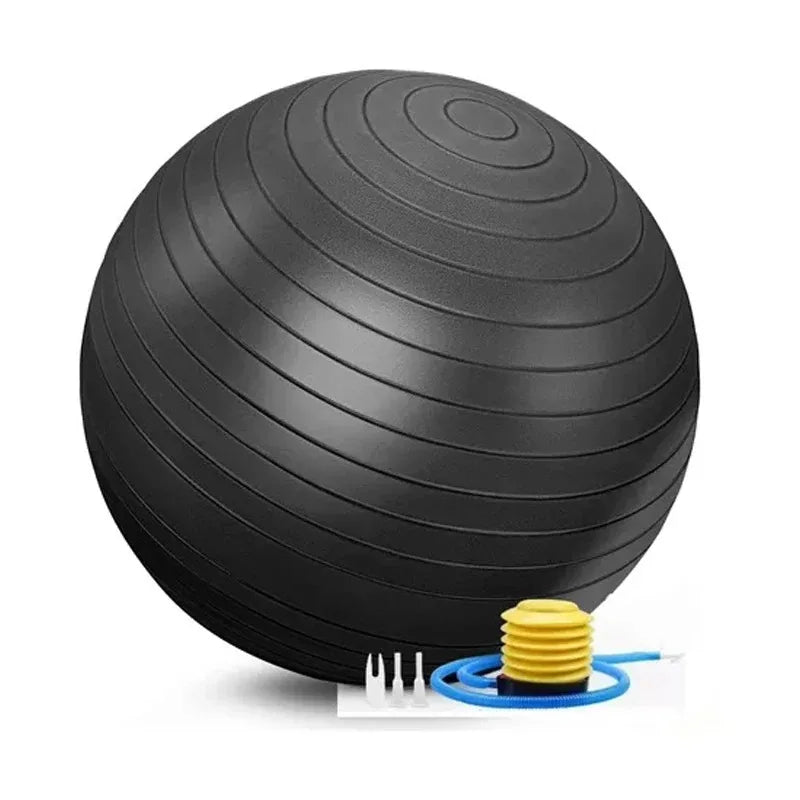 Ballon de yoga 65 cm – Swiss Ball de stabilité et renforcement jusqu’à 90 kg