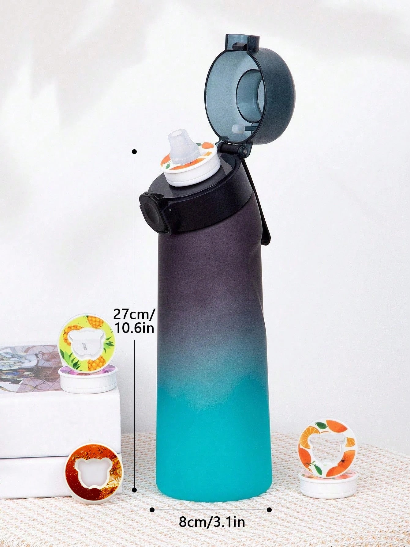 Gourde 650 ml aromatisée avec capsule parfumée