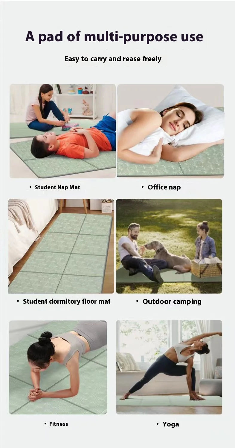 Tapis de Fitness et Yoga Pliable - Antidérapant, Écologique & Idéal Voyage