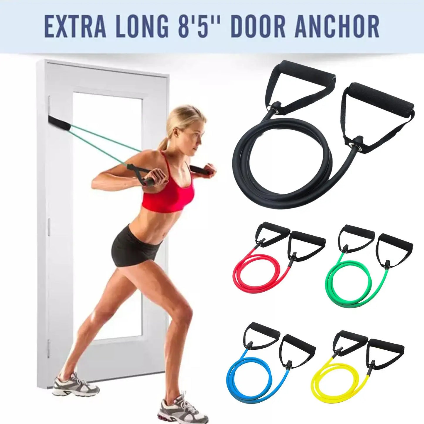 Élastique de Fitness Tubulaire - Choisissez Votre Résistance 10 à 30 LB (4.5 kg à 14 kg)
