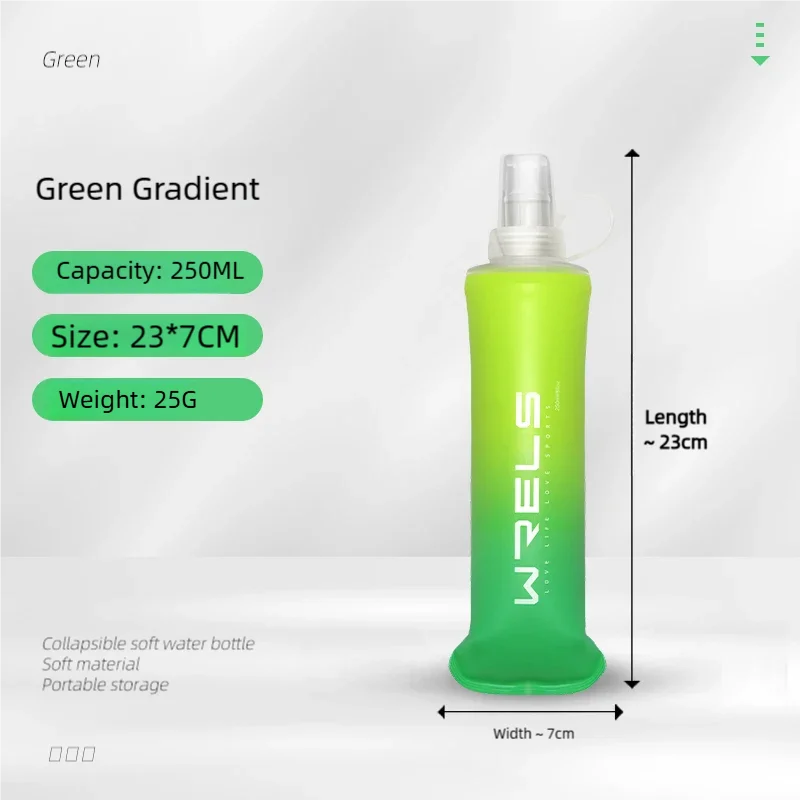 Gourde Souple Pliable pour le Sport - Ultra Légère, Étanche, Sans BPA et PVC
