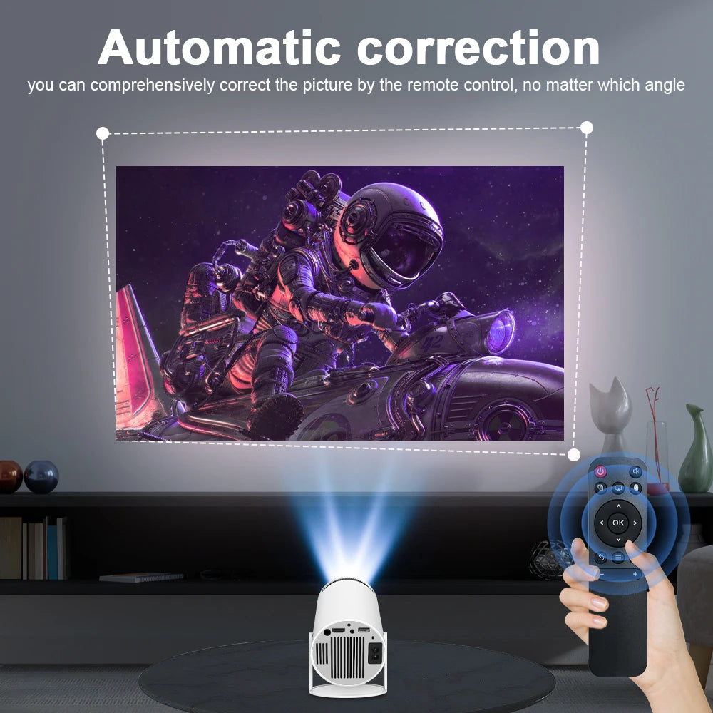 Projecteur Intelligent HD Portable - Android 11, Wifi 6 & Projection Flexible