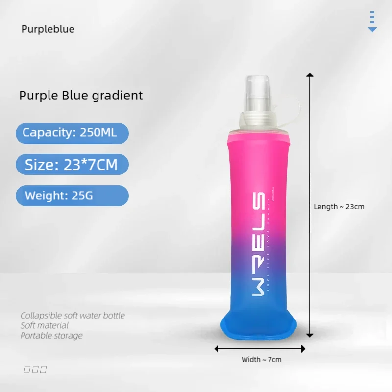 Gourde Souple Pliable pour le Sport - Ultra Légère, Étanche, Sans BPA et PVC