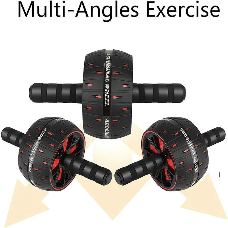 Roue abdominale large 9 cm avec tapis – Abdos Roller renforcé pour gainage