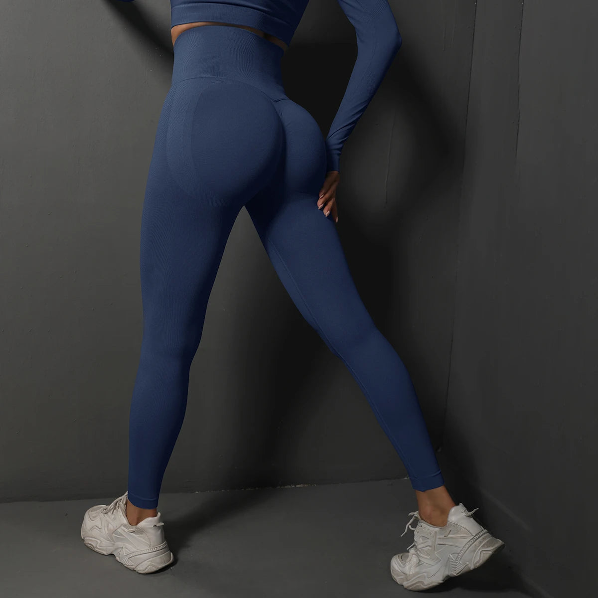 Legging sport sans couture taille haute – Effet push up et galbant