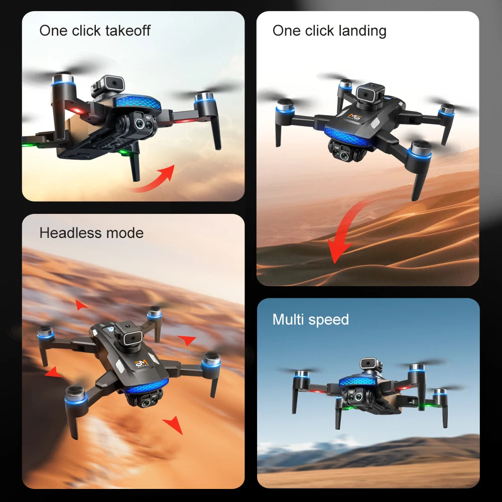 Drone M6 Intelligent : Caméra 4K ou 8K au Choix, Écran Intégré & Anti-Collision