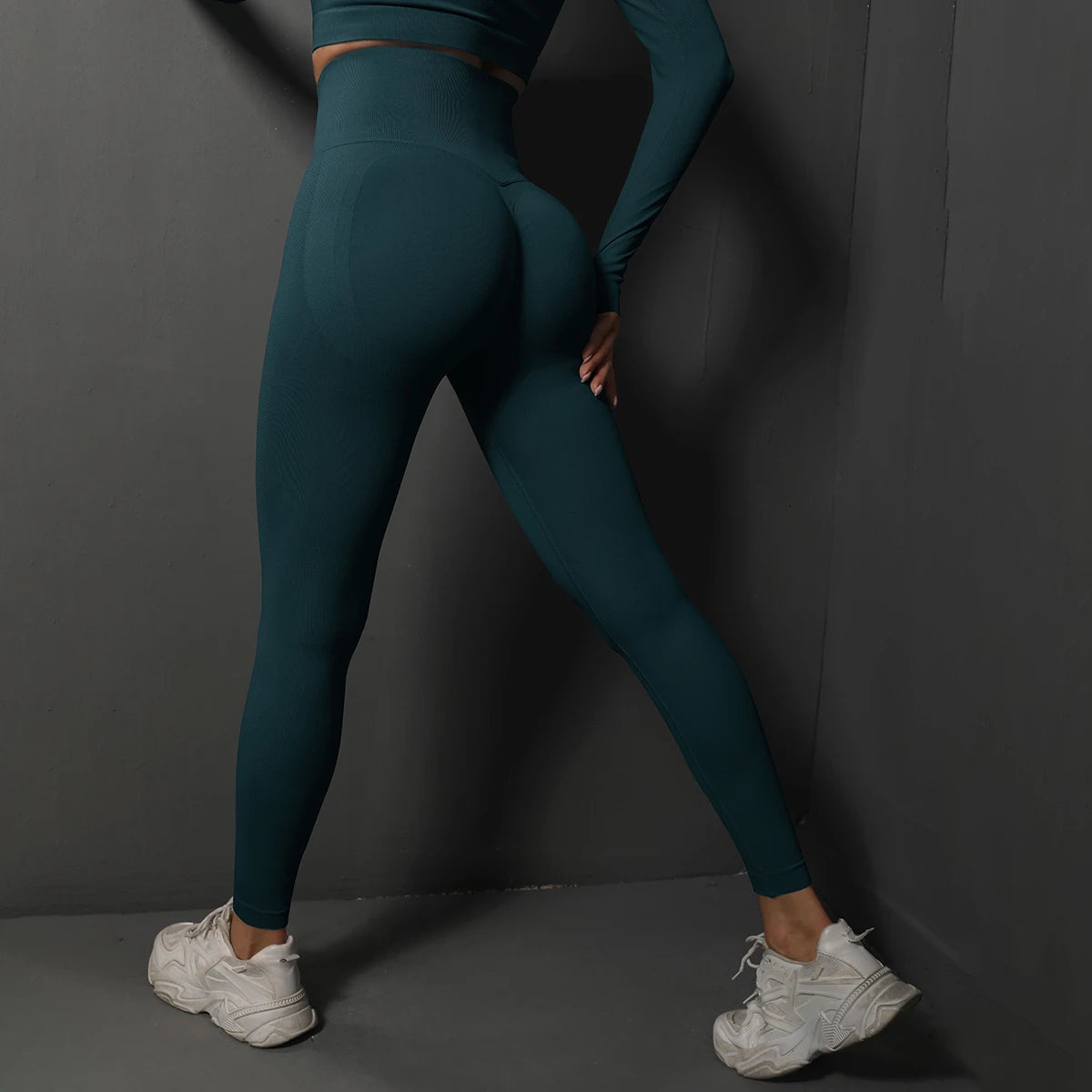Legging sport sans couture taille haute – Effet push up et galbant