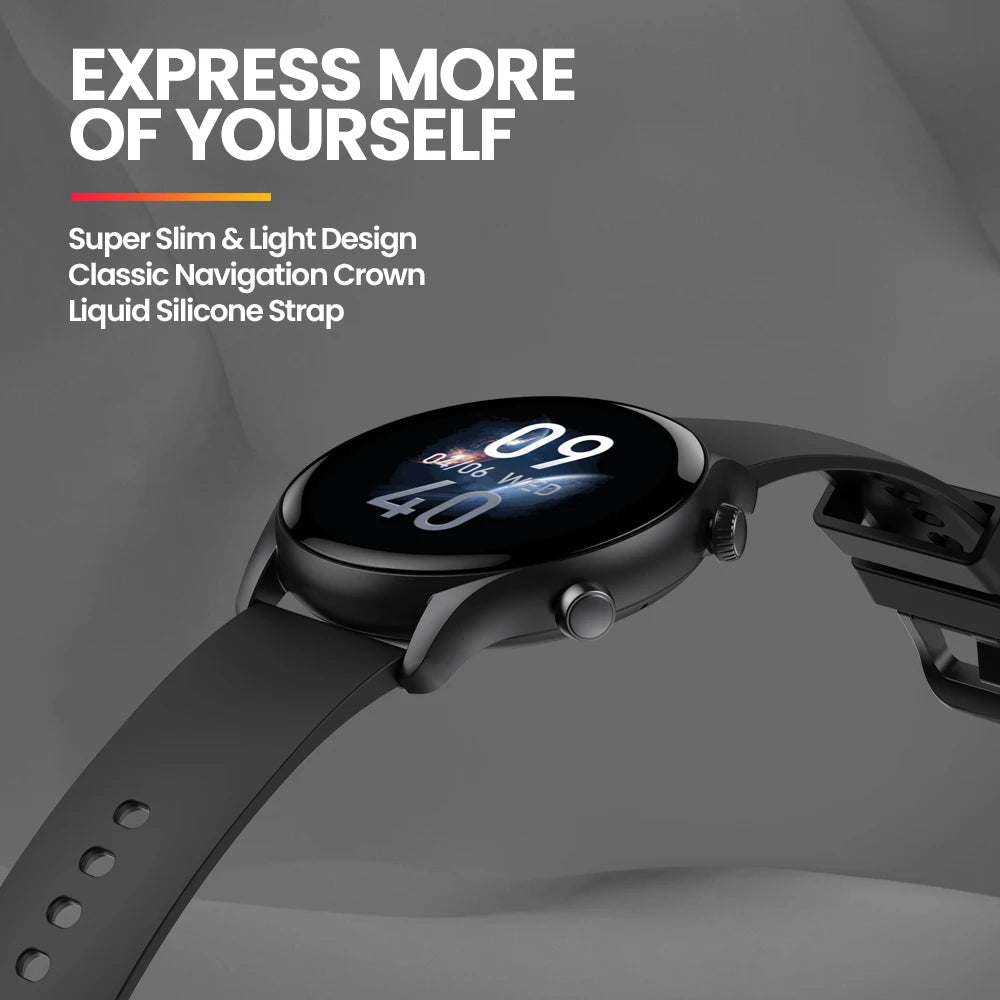 Montre connectée HD avec appels Bluetooth et suivi santé