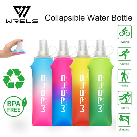 Gourde Souple Pliable pour le Sport - Ultra Légère, Étanche, Sans BPA et PVC