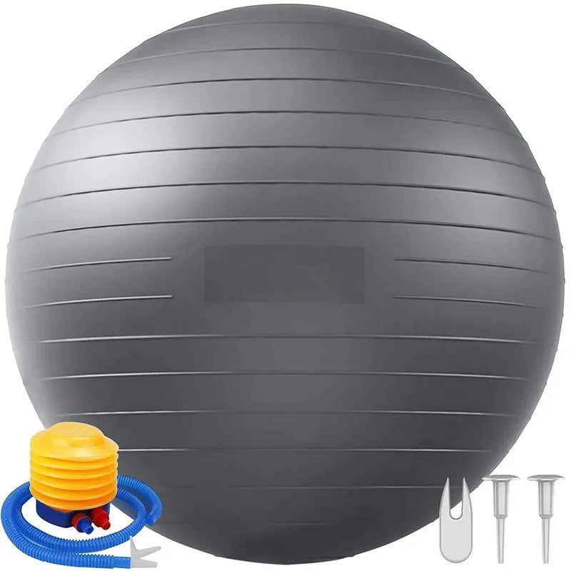 Ballon de yoga 65 cm – Swiss Ball de stabilité et renforcement jusqu’à 90 kg