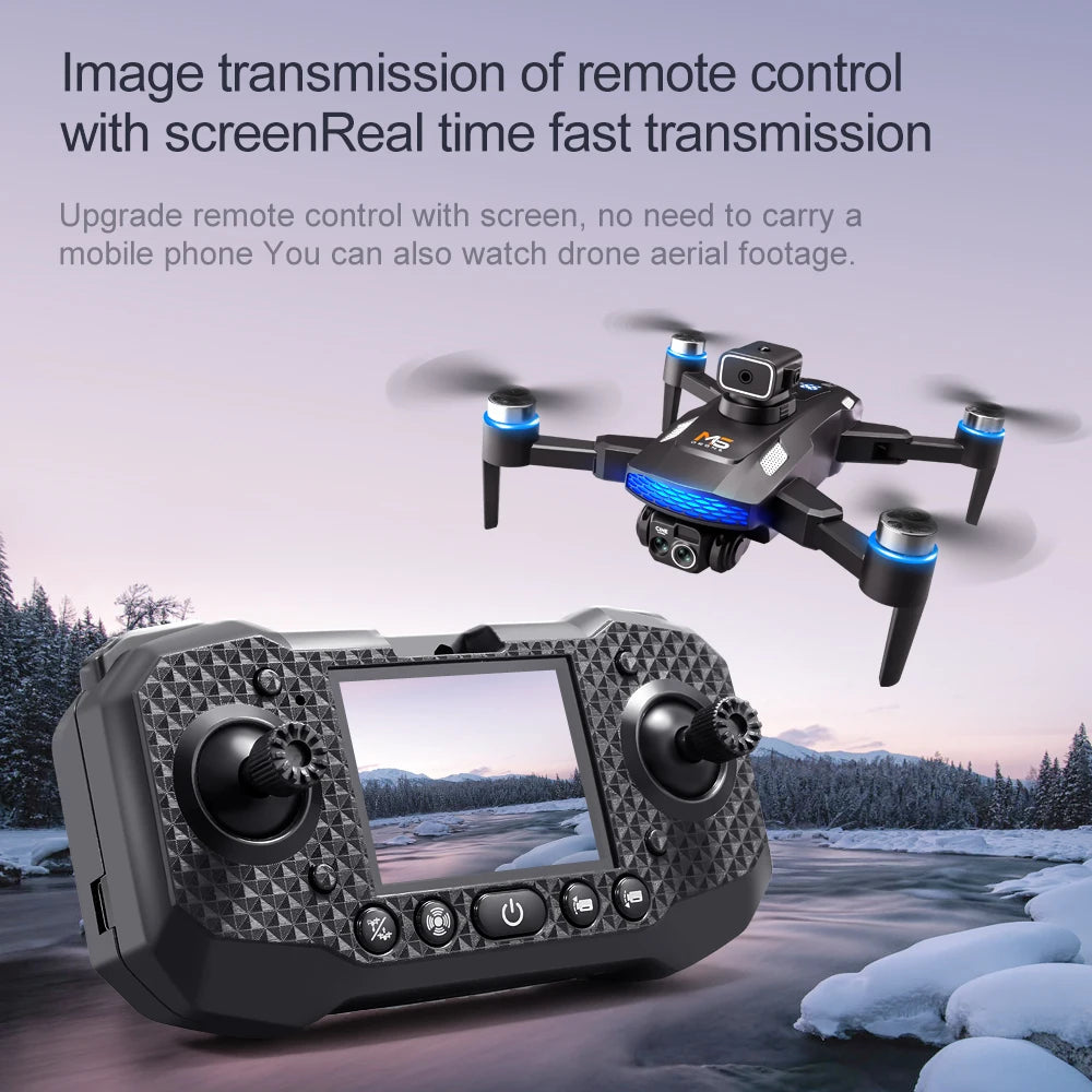 Drone M6 Intelligent : Caméra 4K ou 8K au Choix, Écran Intégré & Anti-Collision