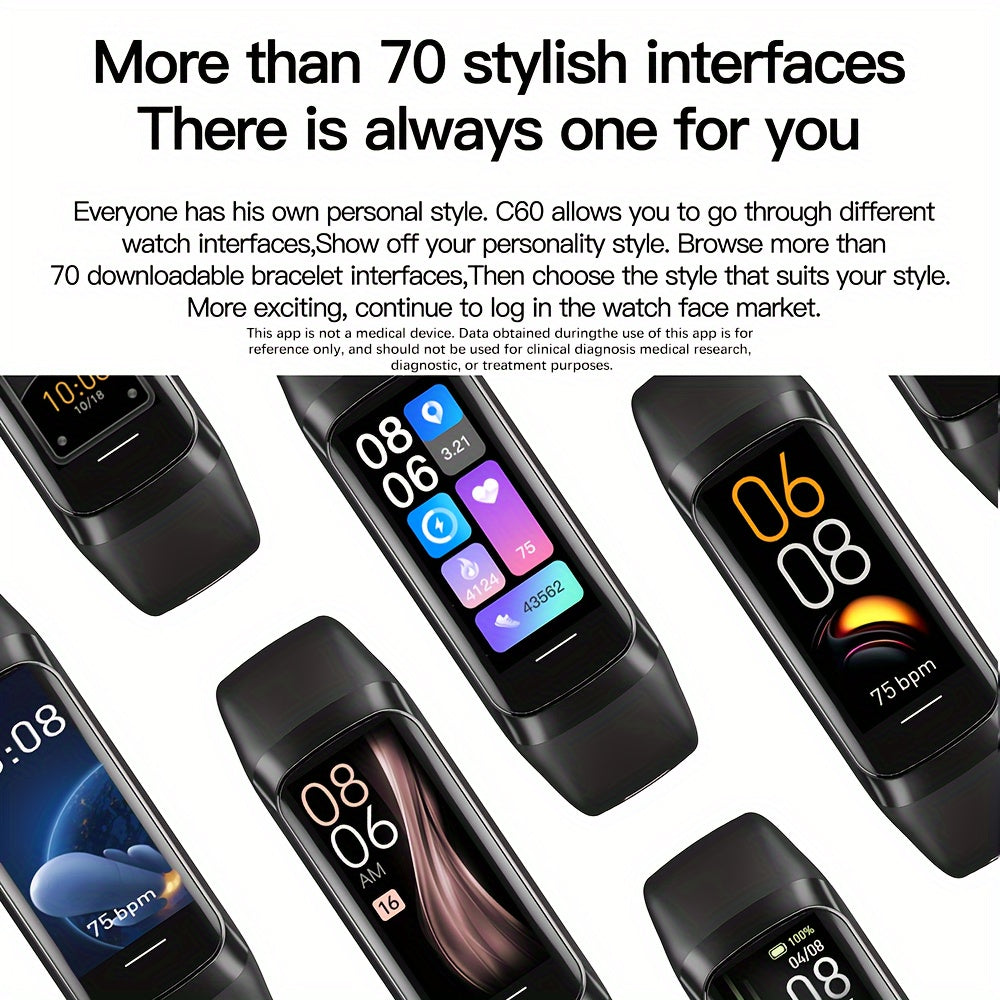 Montre Connectée 1.1" - Votre Coach Fitness & Bien-être au Quotidien